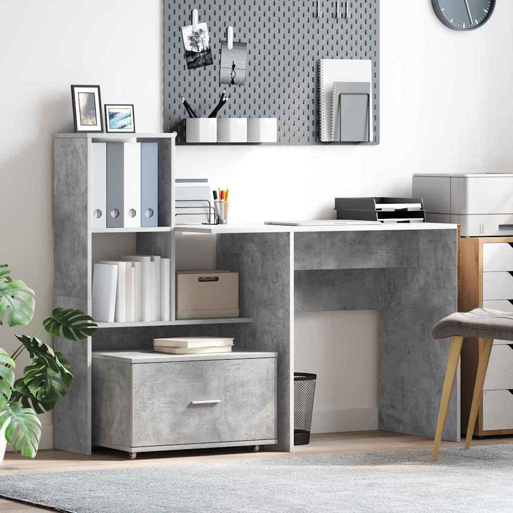 Ladenkast met wiel Beton Grijs 55 x 45 x 31 cm is nu te koop bij PeponiXL, paradijselijk wonen!