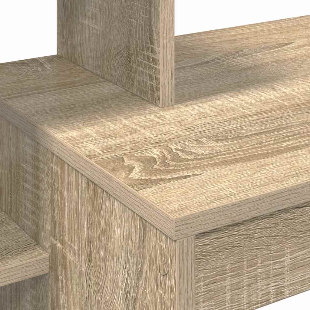 Bureau met plank Sonoma Eiken 100 x 40 x 90 cm Bewerkt hout is nu te koop bij PeponiXL, paradijselijk wonen!