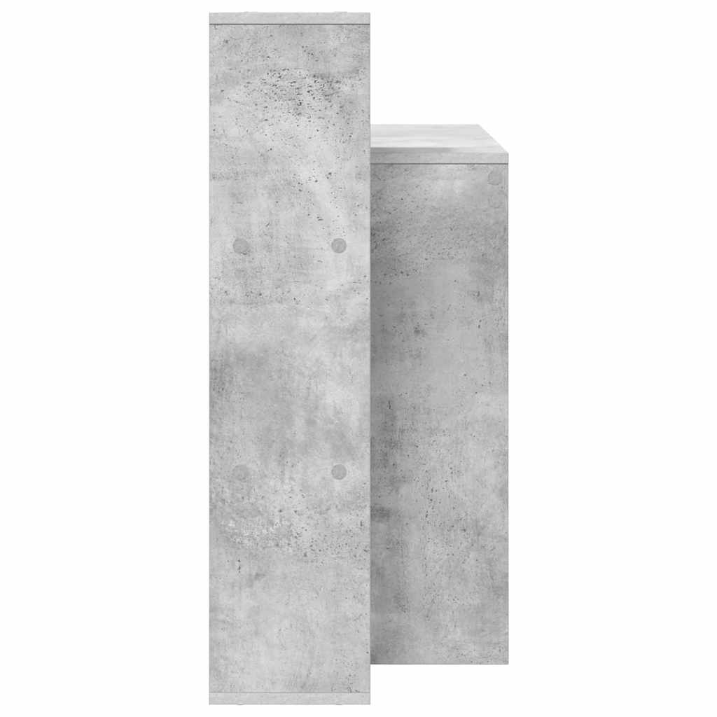 Bureau met plank Beton Grijs 100 x 40 x 90 cm Bewerkt hout is nu te koop bij PeponiXL, paradijselijk wonen!