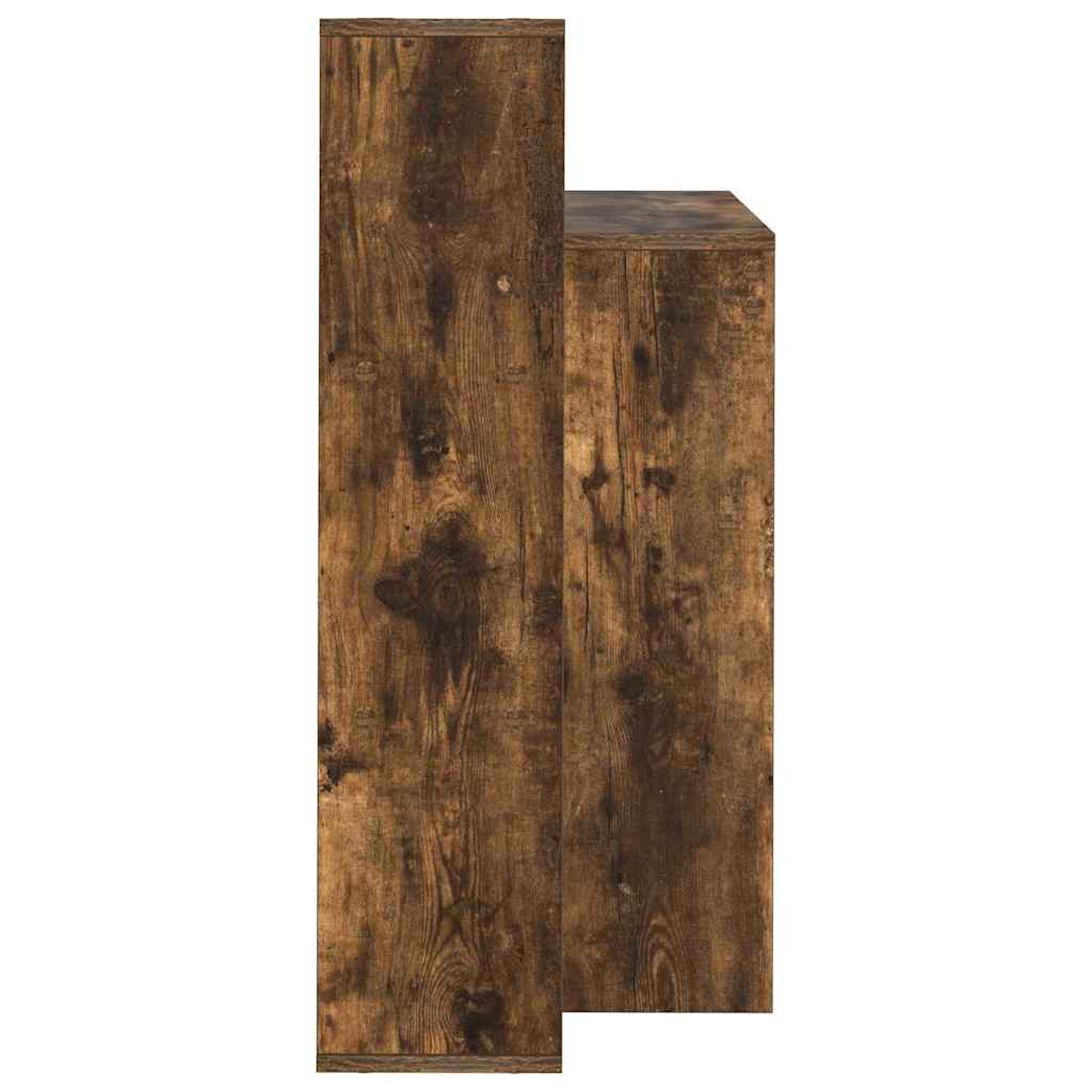Bureau met plank Gerookt eiken 100 x 40 x 90 cm Bewerkt hout is nu te koop bij PeponiXL, paradijselijk wonen!