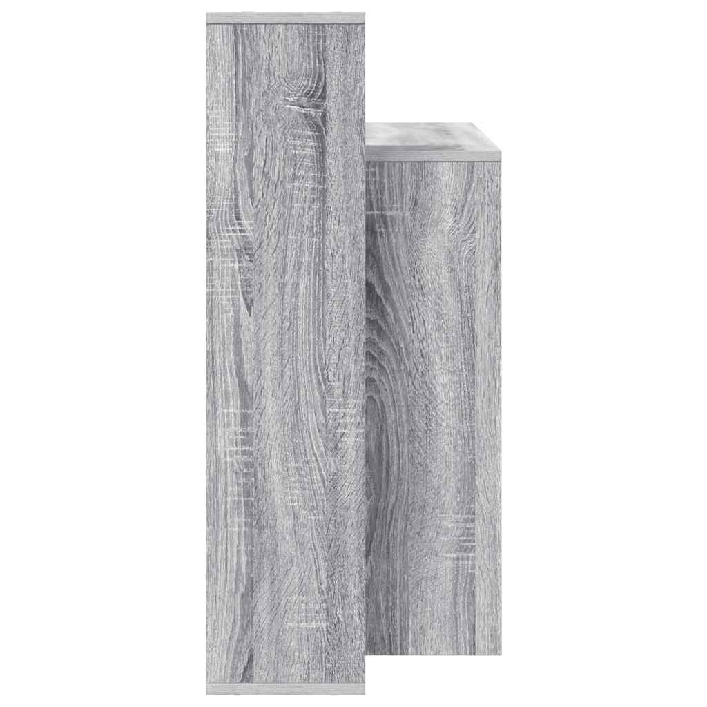 Bureau met plank Grijs Sonoma 100 x 40 x 90 cm Bewerkt hout is nu te koop bij PeponiXL, paradijselijk wonen!