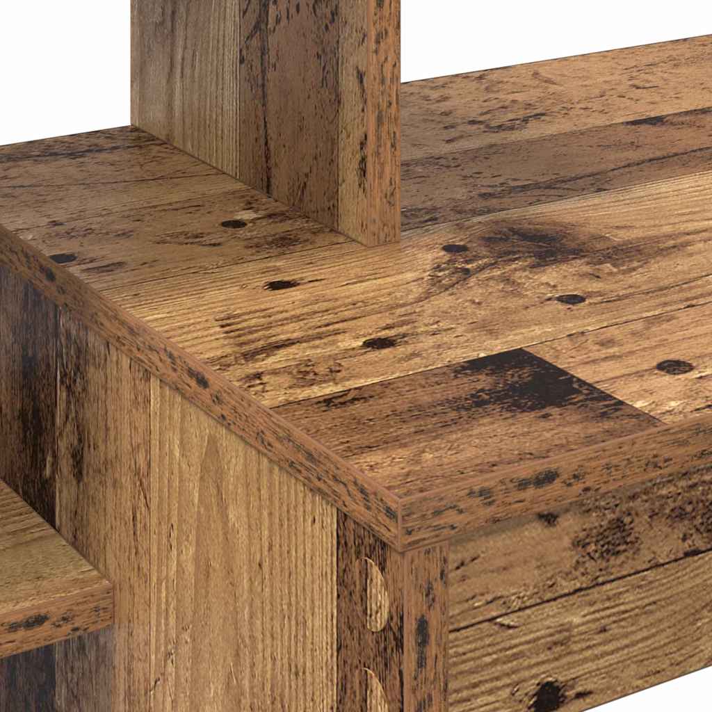 Bureau met plank Oud Hout 100 x 40 x 90 cm Bewerkt hout is nu te koop bij PeponiXL, paradijselijk wonen!