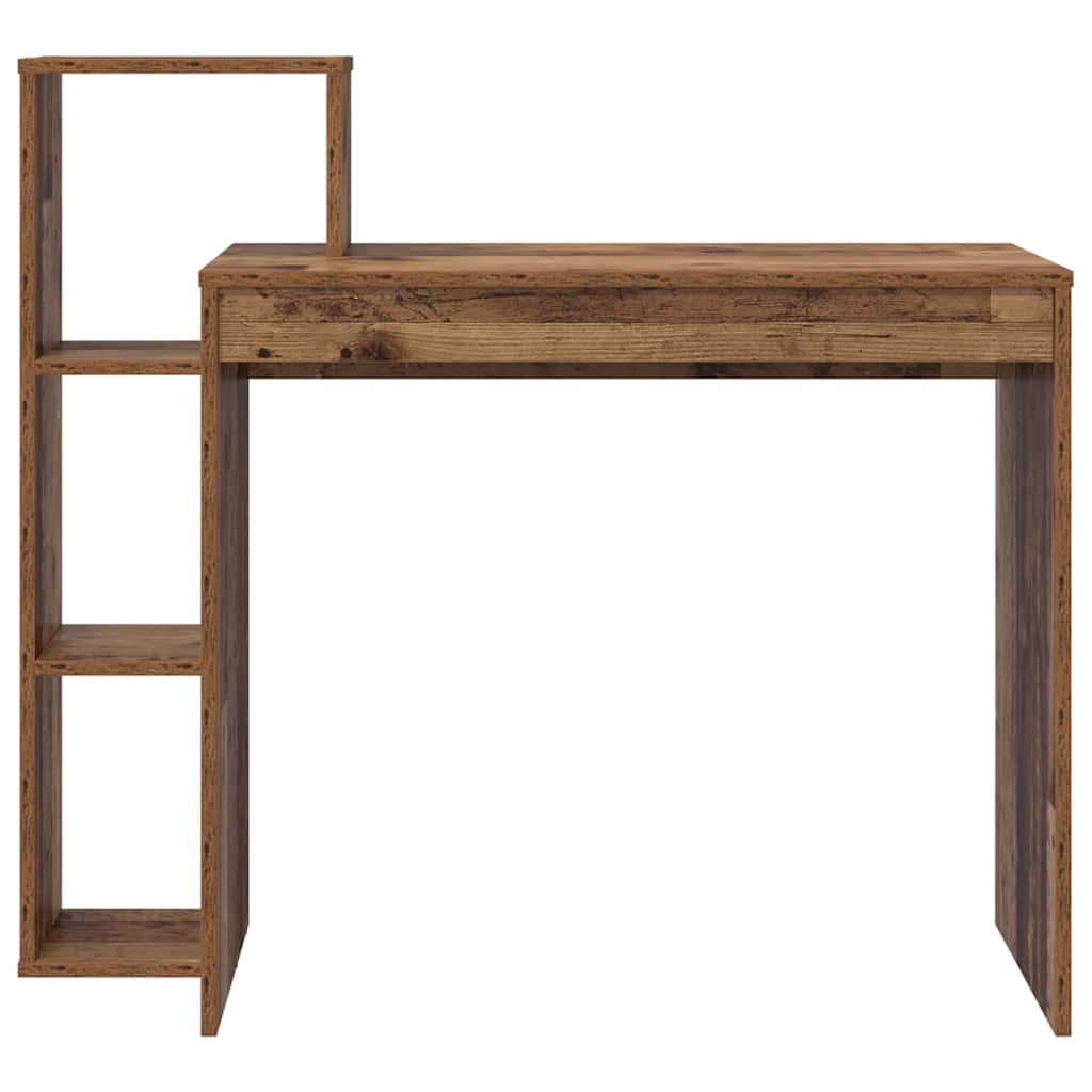 Bureau met plank Oud Hout 100 x 40 x 90 cm Bewerkt hout is nu te koop bij PeponiXL, paradijselijk wonen!