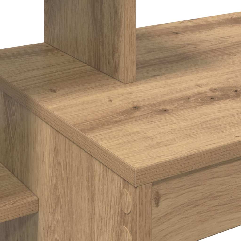 Bureau met plank Artisan Eiken 100 x 40 x 90 cm Bewerkt hout is nu te koop bij PeponiXL, paradijselijk wonen!