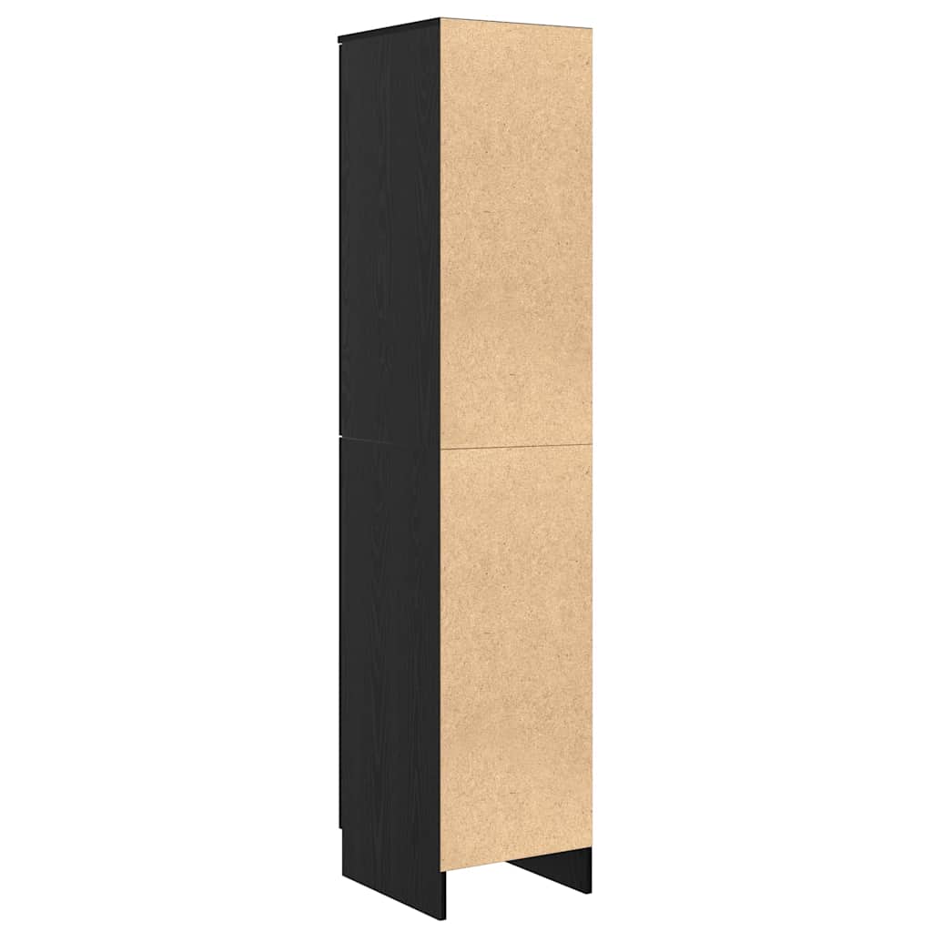 Hoge kast Zwart Eiken 35 x 39 x 168 cm is nu te koop bij PeponiXL, paradijselijk wonen!