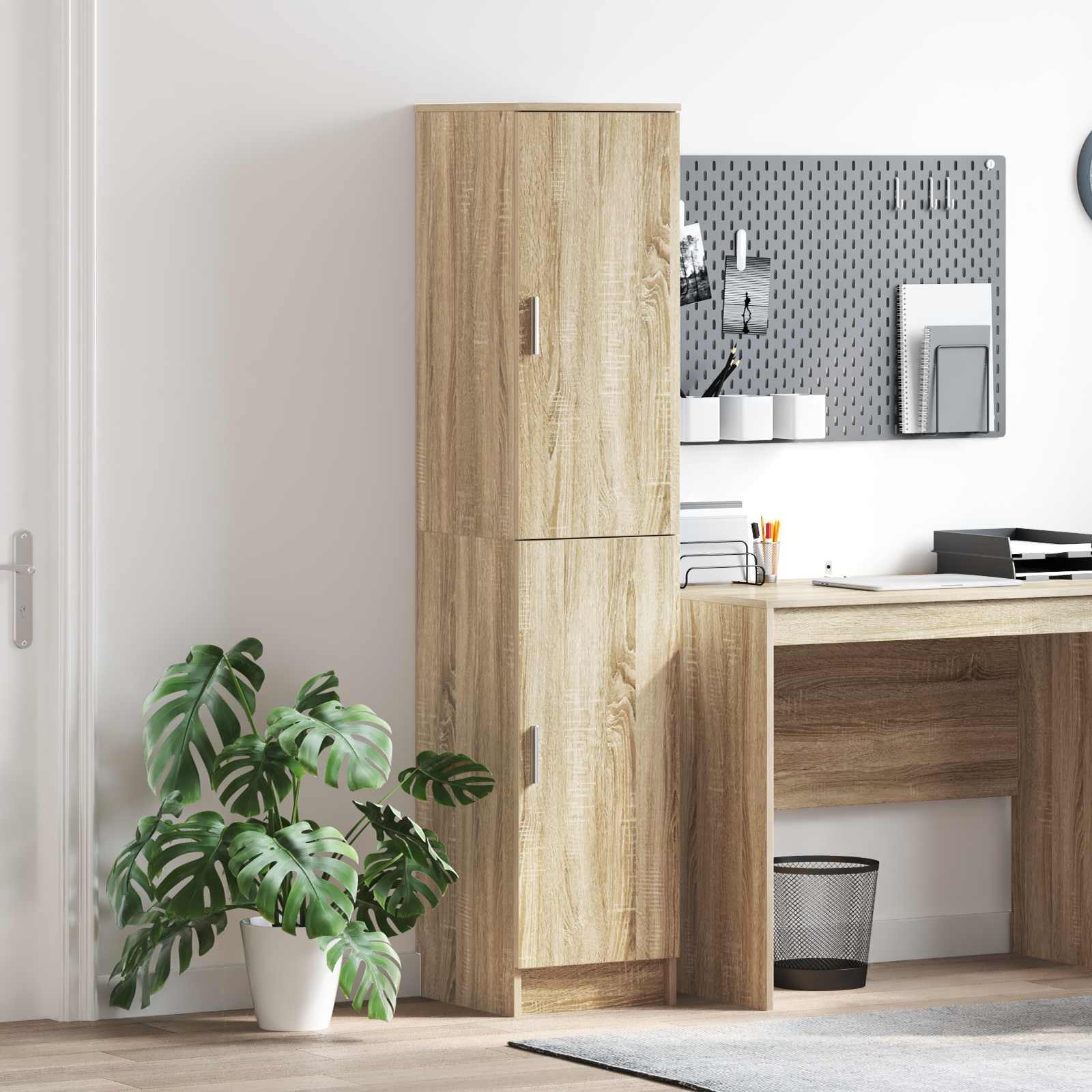 Hoge kast Sonoma Eiken 35 x 39 x 168 cm is nu te koop bij PeponiXL, paradijselijk wonen!