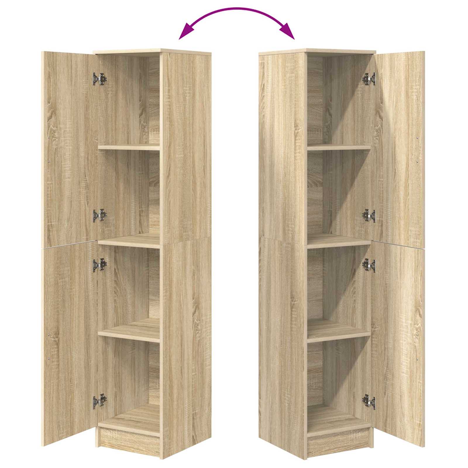 Hoge kast Sonoma Eiken 35 x 39 x 168 cm is nu te koop bij PeponiXL, paradijselijk wonen!