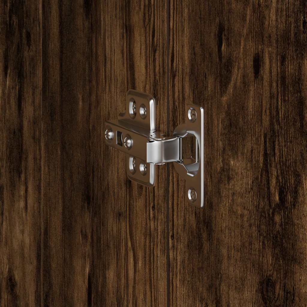Hoge kast Gerookt eiken 35 x 39 x 168 cm is nu te koop bij PeponiXL, paradijselijk wonen!