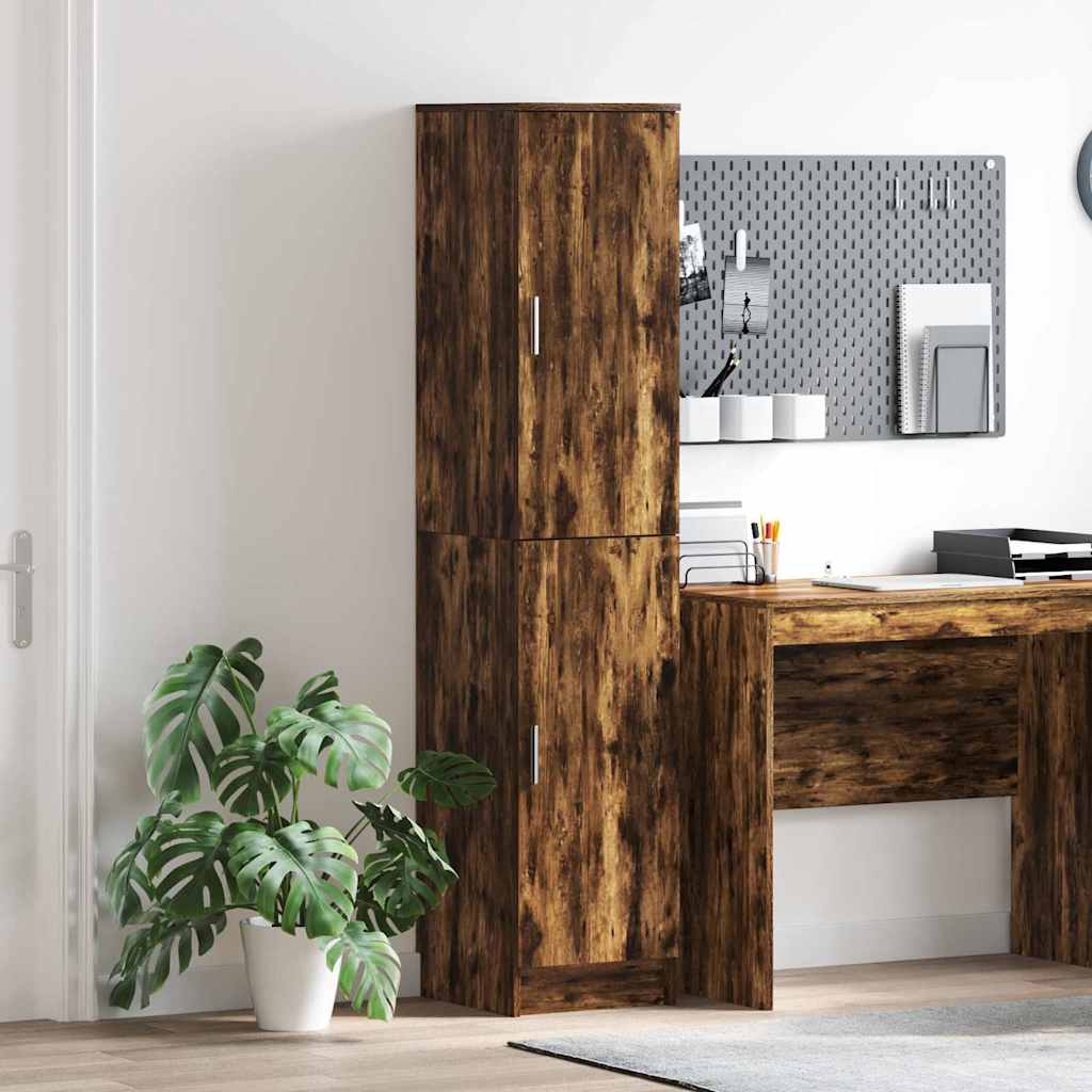 Hoge kast Gerookt eiken 35 x 39 x 168 cm is nu te koop bij PeponiXL, paradijselijk wonen!