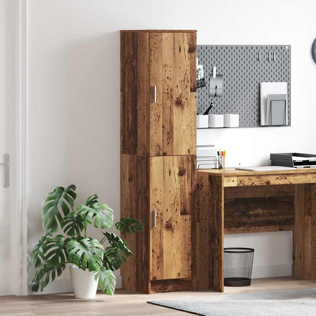 Hoge kast Oudhout 35 x 39 x 168 cm is nu te koop bij PeponiXL, paradijselijk wonen!