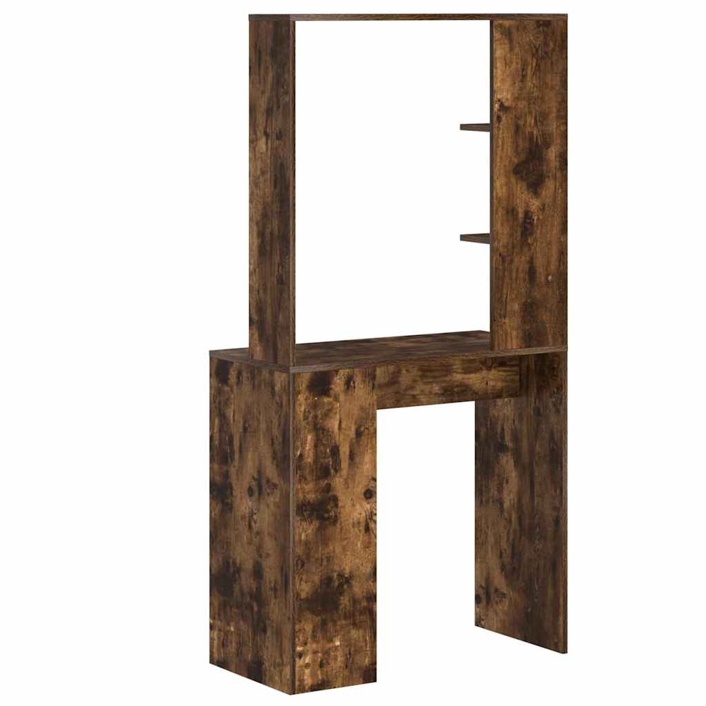 Bureau Gerookt eiken 78,5 x 37 x 154,5 cm Bewerkt hout is nu te koop bij PeponiXL, paradijselijk wonen!