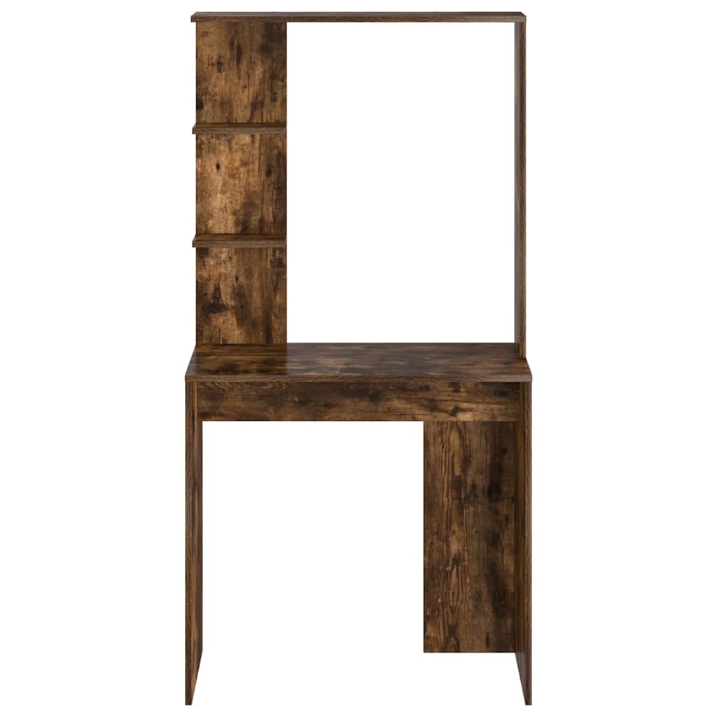 Bureau Gerookt eiken 78,5 x 37 x 154,5 cm Bewerkt hout is nu te koop bij PeponiXL, paradijselijk wonen!
