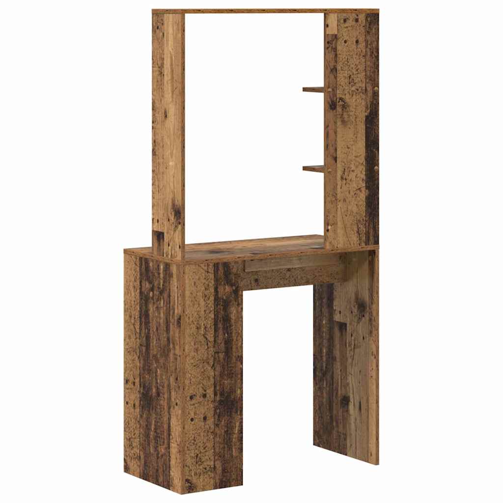 Bureau met plank Oud Hout 78,5 x 37 x 154,5 cm Bewerkt hout is nu te koop bij PeponiXL, paradijselijk wonen!