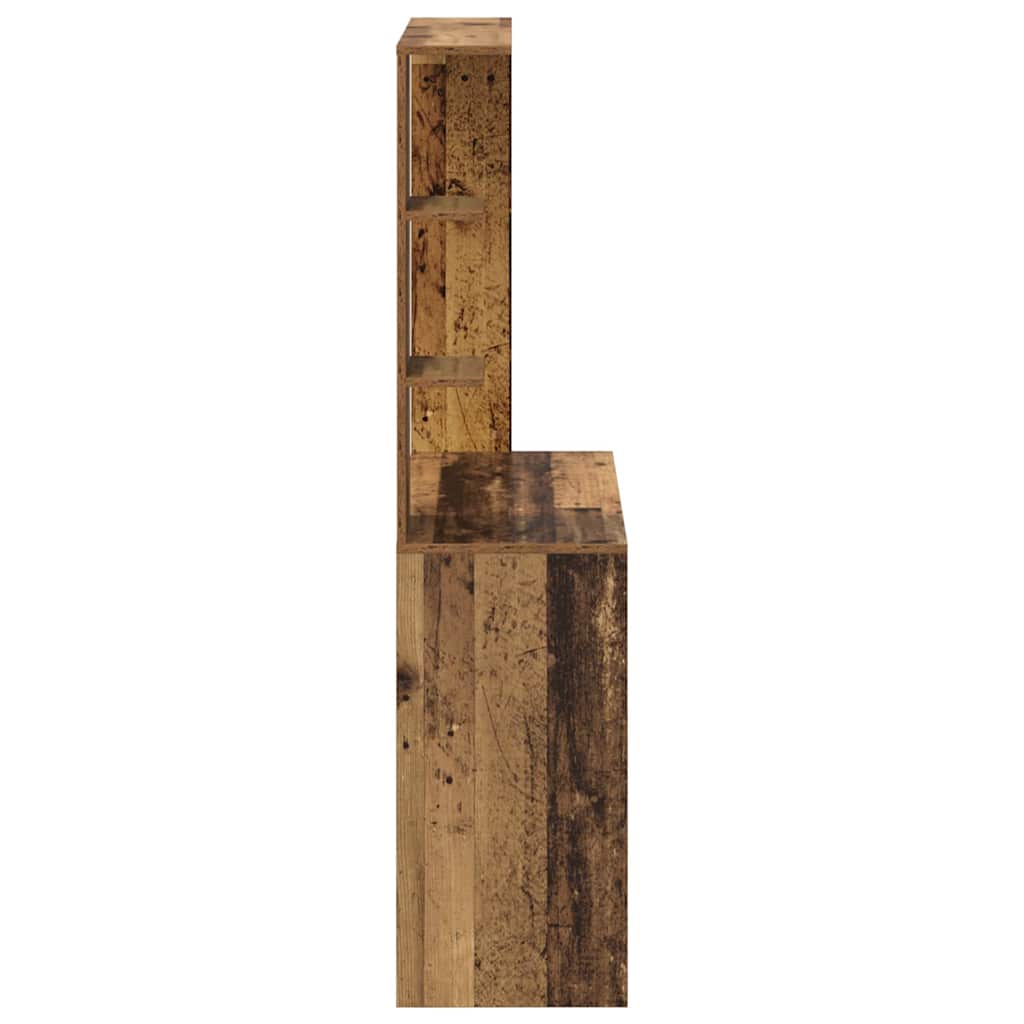 Bureau met plank Oud Hout 78,5 x 37 x 154,5 cm Bewerkt hout is nu te koop bij PeponiXL, paradijselijk wonen!