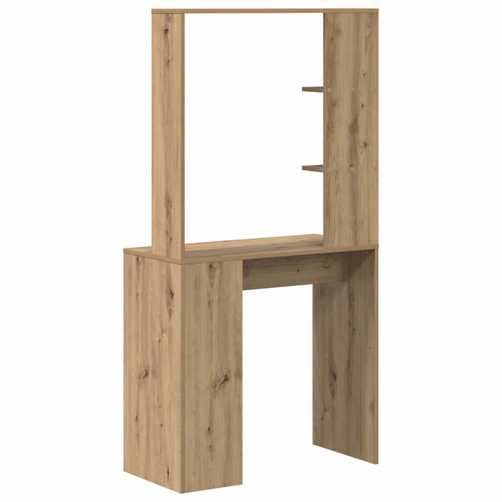 Bureau Artisan Eiken 78,5 x 37 x 154,5 cm Bewerkt hout is nu te koop bij PeponiXL, paradijselijk wonen!