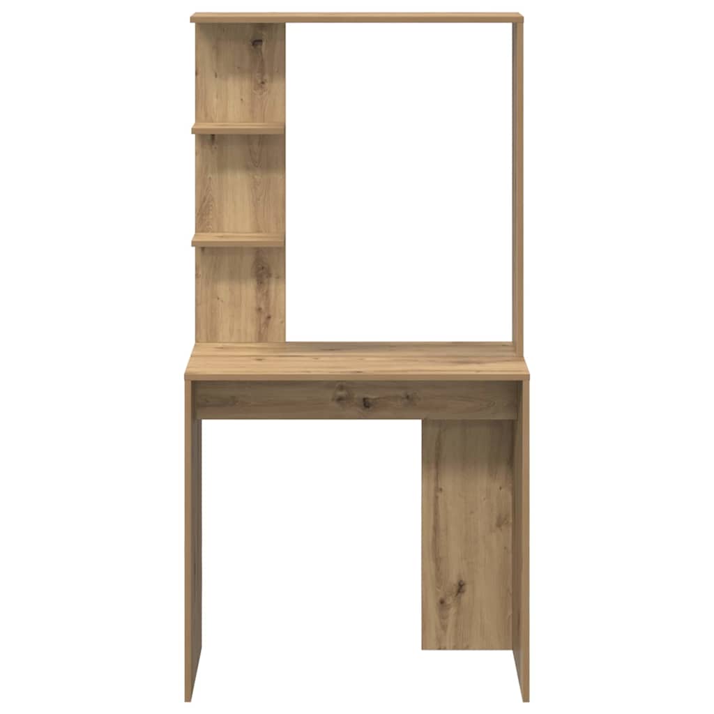 Bureau Artisan Eiken 78,5 x 37 x 154,5 cm Bewerkt hout is nu te koop bij PeponiXL, paradijselijk wonen!