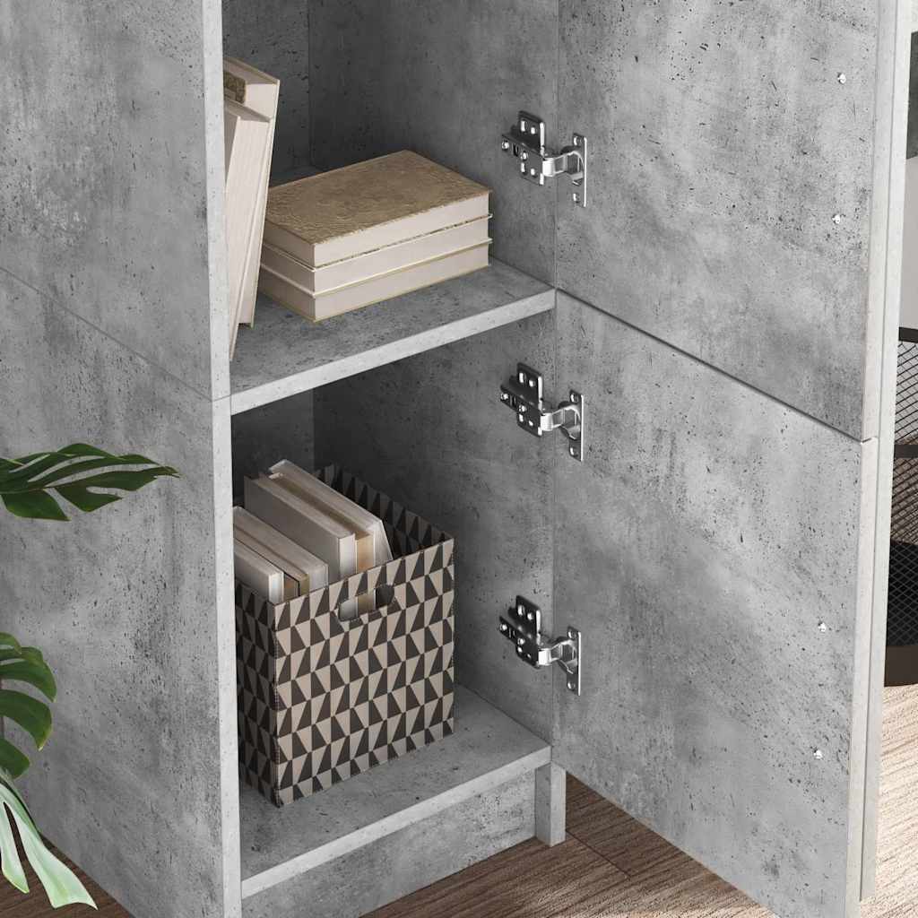 Hoge kast Beton Grijs 31.5 x 32 x 122.5 cm is nu te koop bij PeponiXL, paradijselijk wonen!