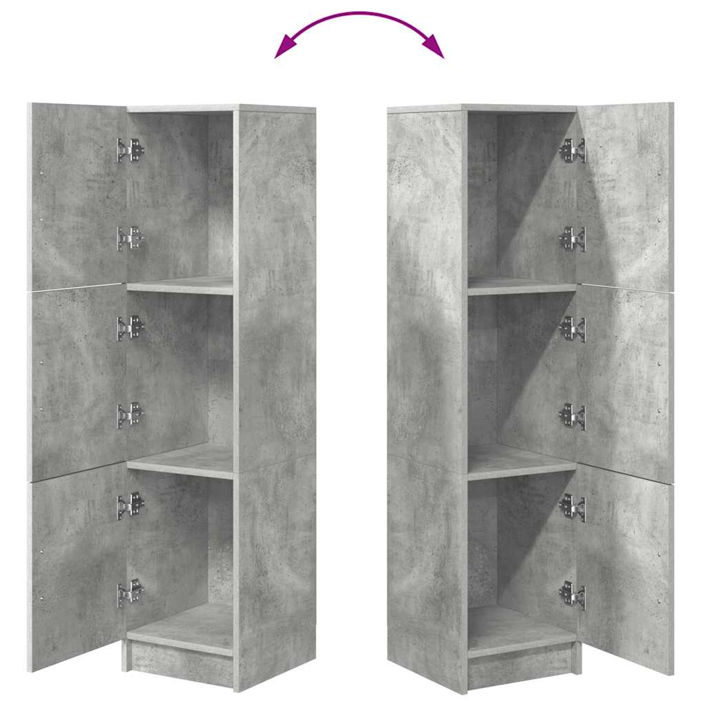 Hoge kast Beton Grijs 31.5 x 32 x 122.5 cm is nu te koop bij PeponiXL, paradijselijk wonen!