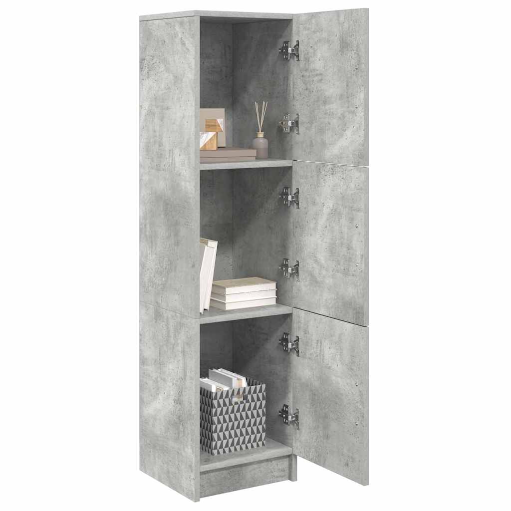 Hoge kast Beton Grijs 31.5 x 32 x 122.5 cm is nu te koop bij PeponiXL, paradijselijk wonen!