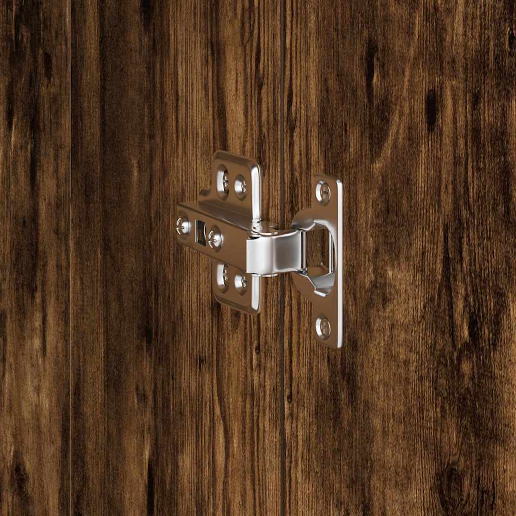 Hoge kast Gerookt eiken 31.5 x 32 x 122.5 cm is nu te koop bij PeponiXL, paradijselijk wonen!