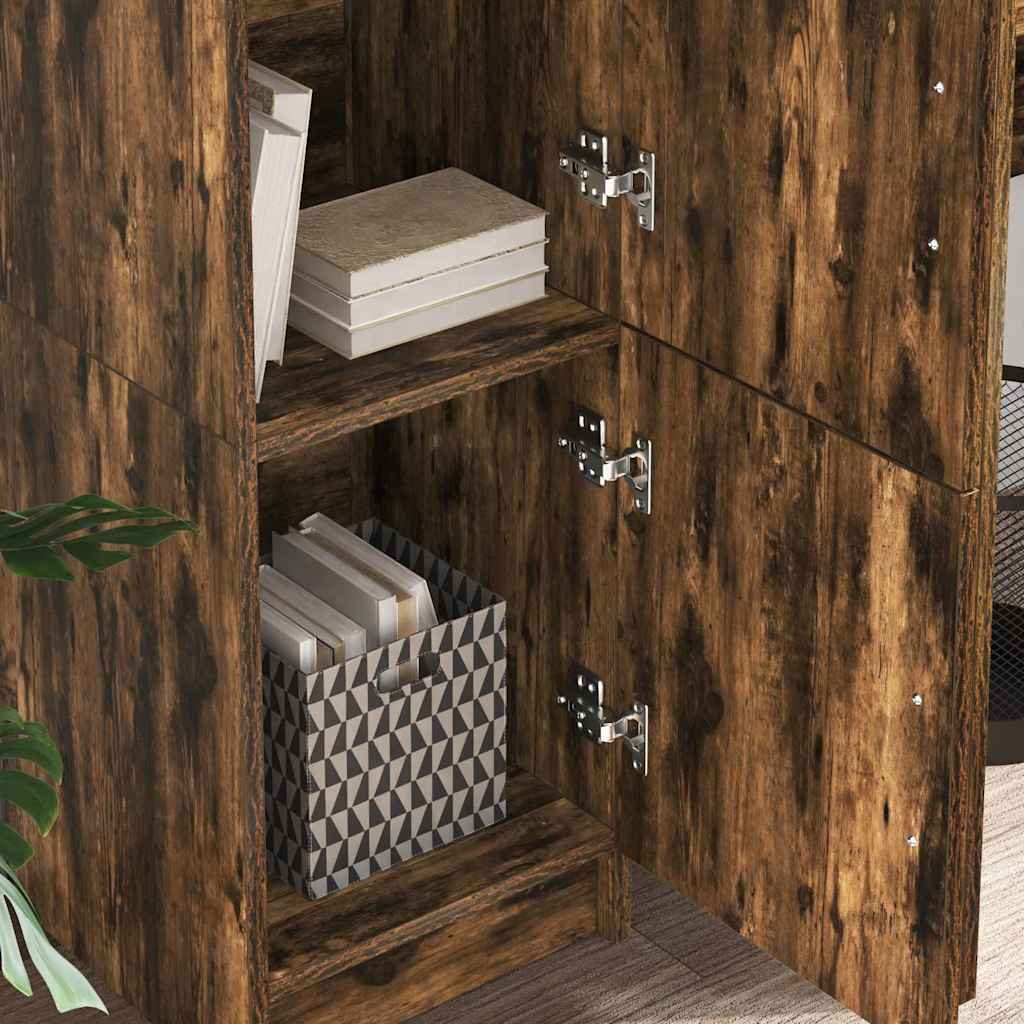 Hoge kast Gerookt eiken 31.5 x 32 x 122.5 cm is nu te koop bij PeponiXL, paradijselijk wonen!