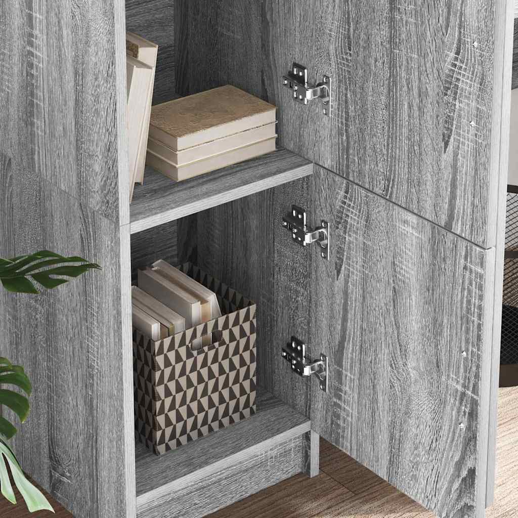 Hoge kast Grijs Sonoma 31.5 x 32 x 122.5 cm is nu te koop bij PeponiXL, paradijselijk wonen!