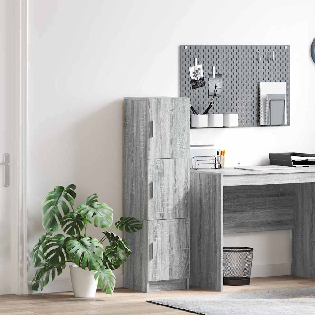 Hoge kast Grijs Sonoma 31.5 x 32 x 122.5 cm is nu te koop bij PeponiXL, paradijselijk wonen!