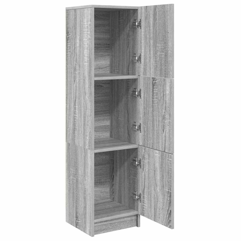 Hoge kast Grijs Sonoma 31.5 x 32 x 122.5 cm is nu te koop bij PeponiXL, paradijselijk wonen!