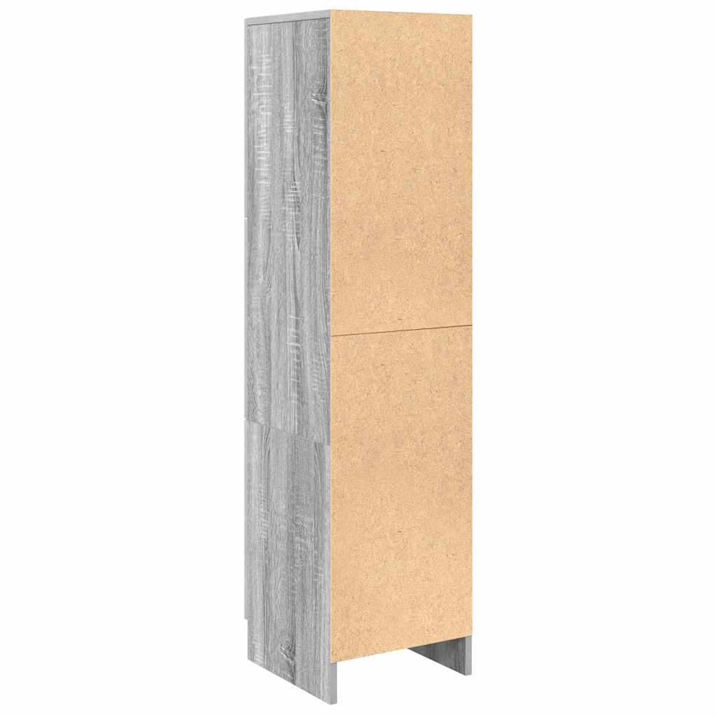 Hoge kast Grijs Sonoma 31.5 x 32 x 122.5 cm is nu te koop bij PeponiXL, paradijselijk wonen!