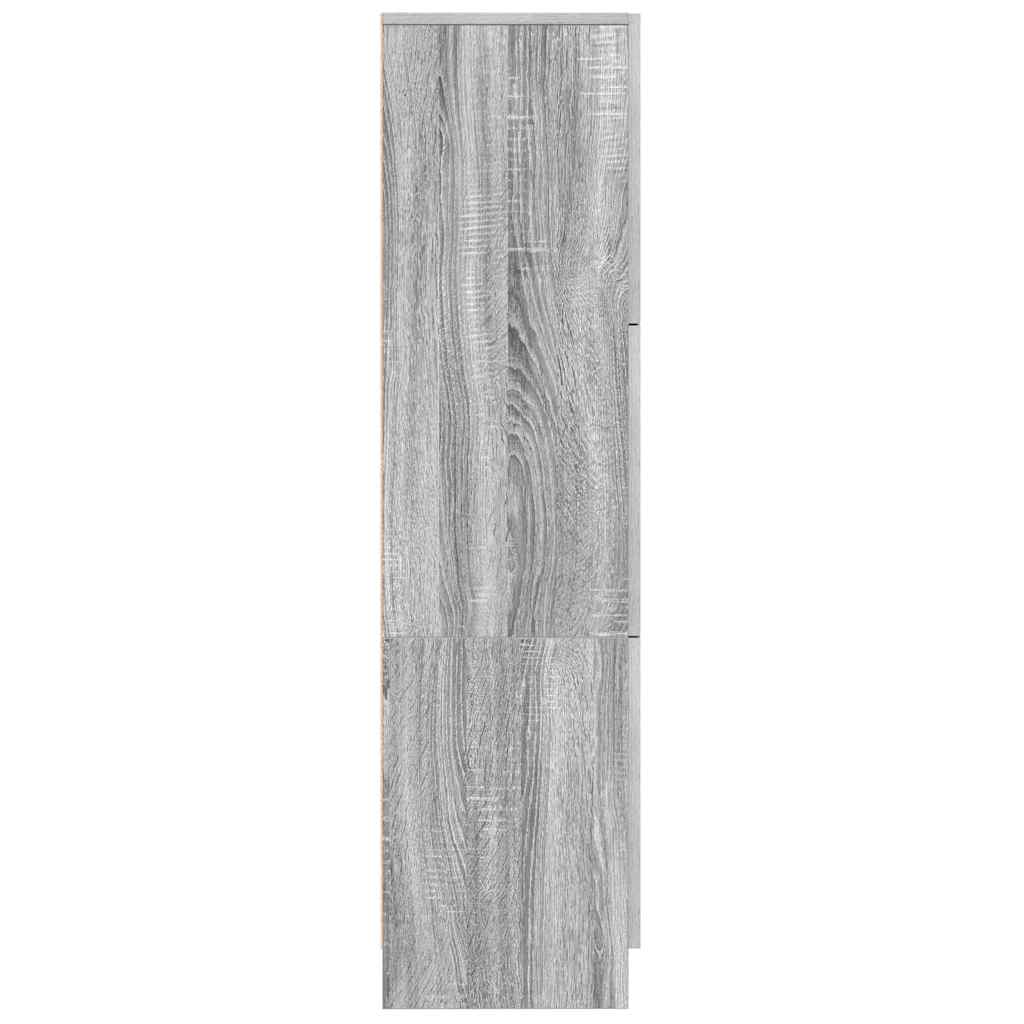 Hoge kast Grijs Sonoma 31.5 x 32 x 122.5 cm is nu te koop bij PeponiXL, paradijselijk wonen!