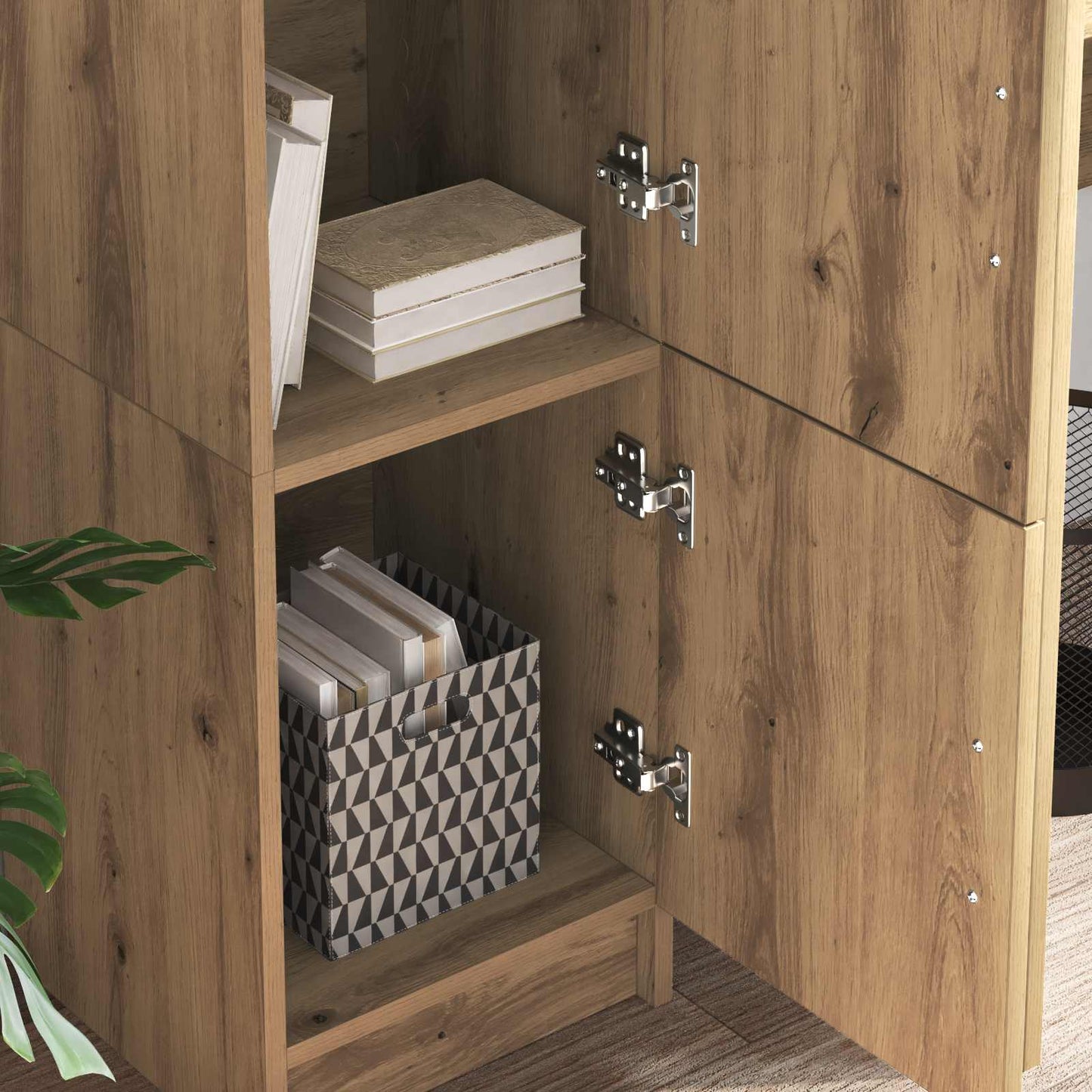 Hoge kast Artisan Eiken 31.5 x 32 x 122.5 cm is nu te koop bij PeponiXL, paradijselijk wonen!
