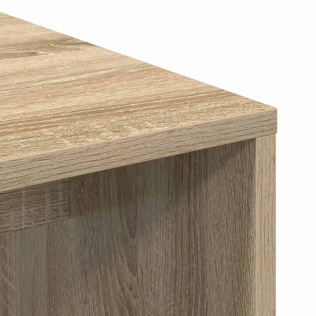 Bureau met plank Sonoma eiken 102 x 50 x 124 cm Bewerkt hout is nu te koop bij PeponiXL, paradijselijk wonen!