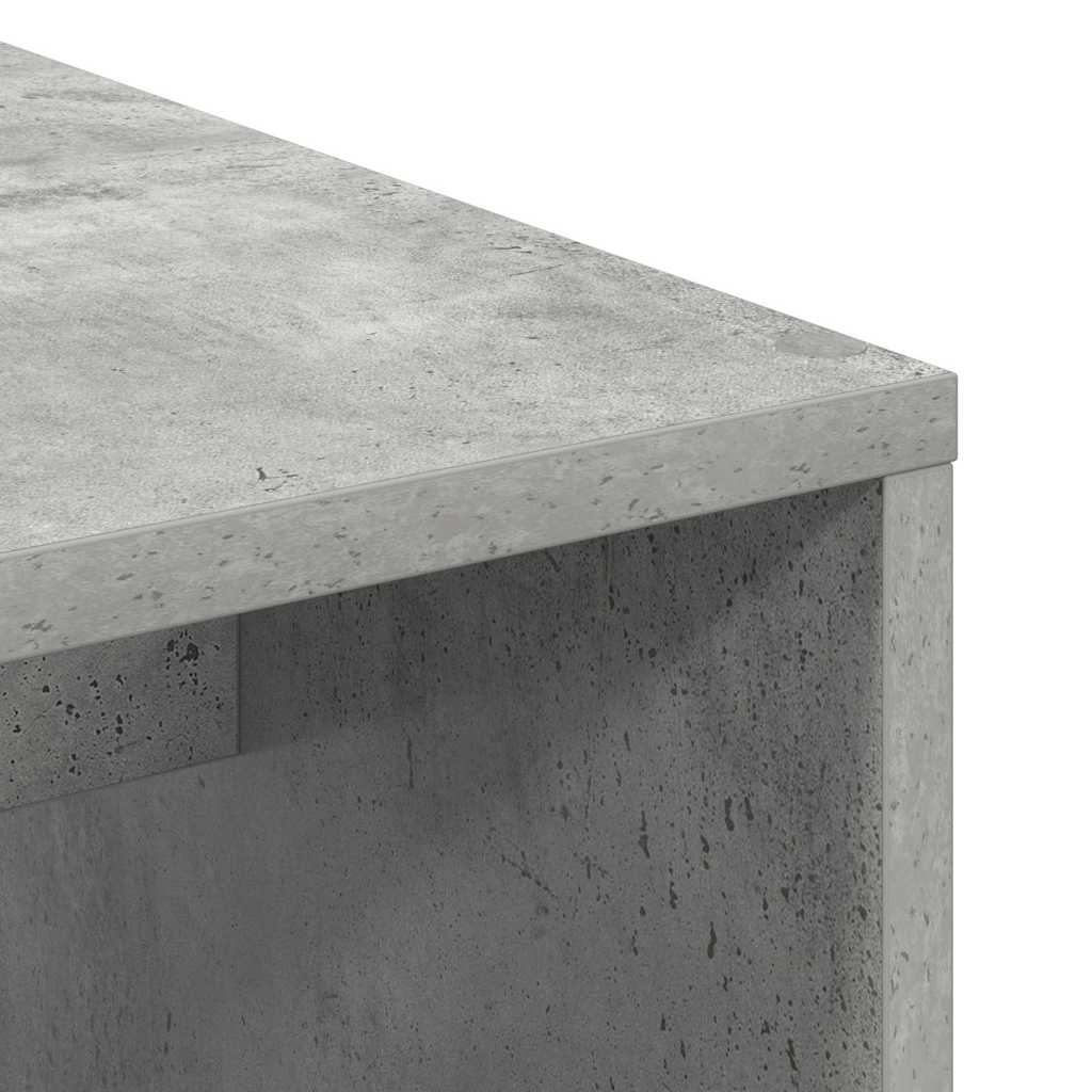 Bureau met plank Beton Grijs 102 x 50 x 124 cm Bewerkt hout is nu te koop bij PeponiXL, paradijselijk wonen!