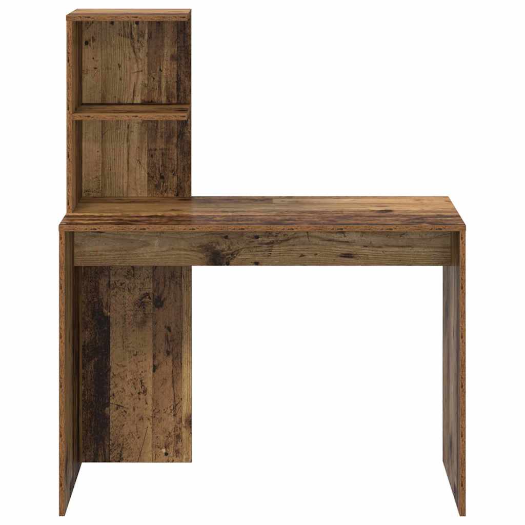 Bureau met plank Oud Hout 102 x 50 x 124 cm Bewerkt hout is nu te koop bij PeponiXL, paradijselijk wonen!
