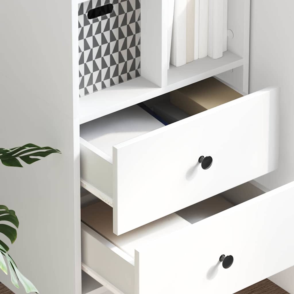 Hoge kast met lade Wit 45,5 x 34 x 127 cm is nu te koop bij PeponiXL, paradijselijk wonen!