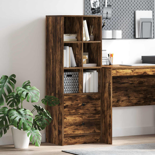 Hoge kast met lade Gerookt eiken 45,5 x 34 x 127 cm is nu te koop bij PeponiXL, paradijselijk wonen!