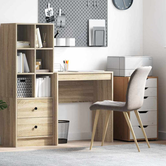 Bureau Anders Sonoma eiken 70 x 40 x 76 cm Bewerkt hout is nu te koop bij PeponiXL, paradijselijk wonen!