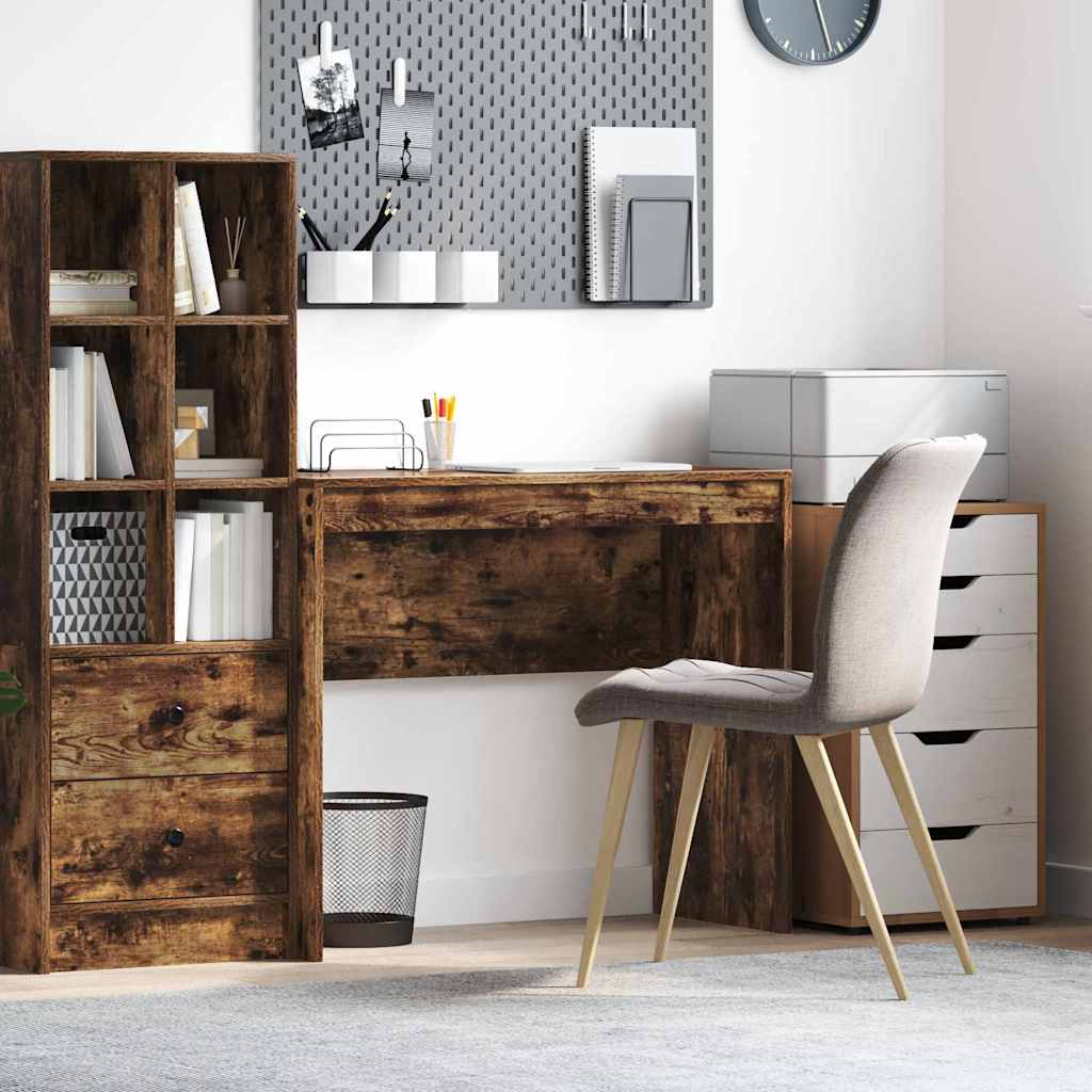 Bureau Gerookt eiken 90 x 40 x 76 cm is nu te koop bij PeponiXL, paradijselijk wonen!