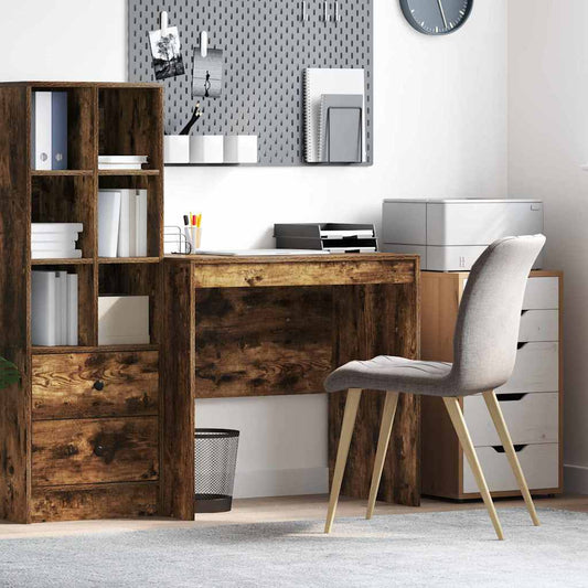 Bureau Gerookt eiken 80 x 50 x 76 cm is nu te koop bij PeponiXL, paradijselijk wonen!
