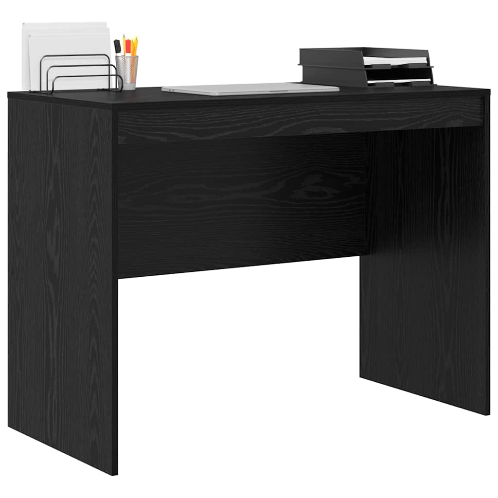 Bureau Zwart Eiken 100 x 50 x 76 cm is nu te koop bij PeponiXL, paradijselijk wonen!