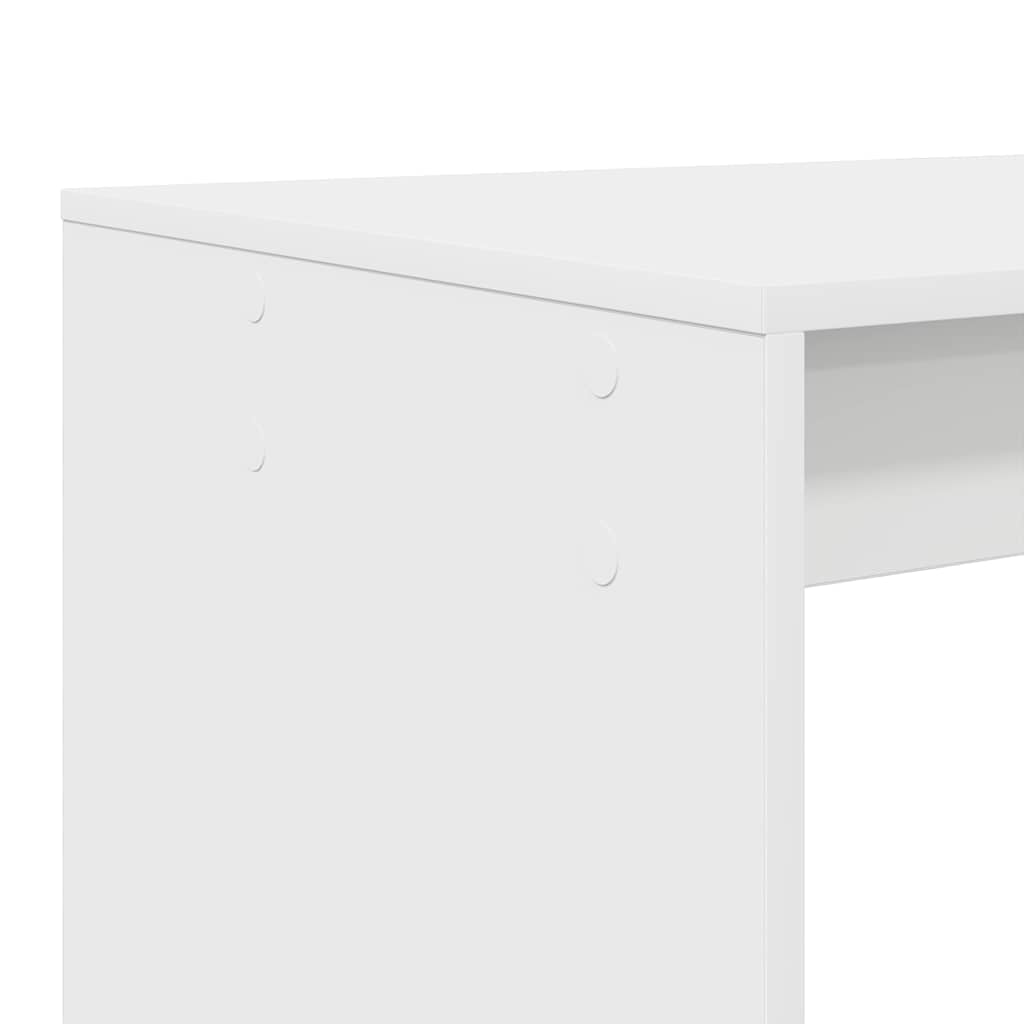 Bureau met plank Wit 108 x 55 x 103.5 cm Bewerkt hout is nu te koop bij PeponiXL, paradijselijk wonen!