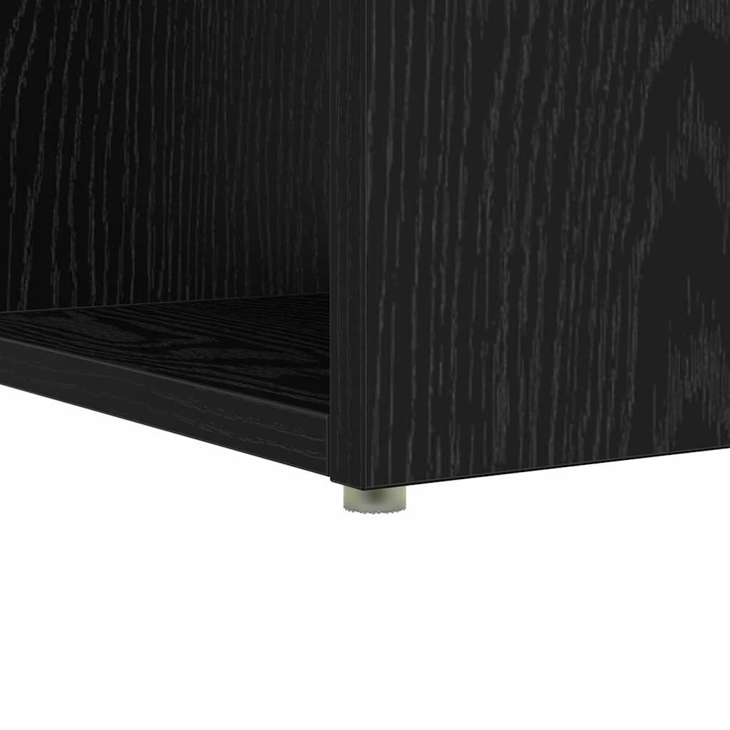 Bureau met plank Zwart Eiken 108 x 55 x 103.5 cm Bewerkt hout is nu te koop bij PeponiXL, paradijselijk wonen!