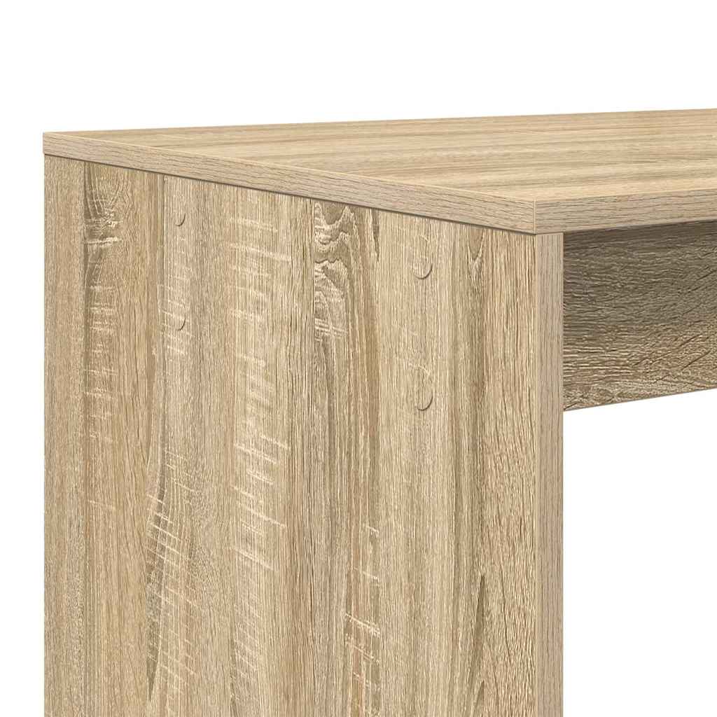 Bureau met plank Sonoma Eiken 108 x 55 x 103.5 cm Bewerkt hout is nu te koop bij PeponiXL, paradijselijk wonen!