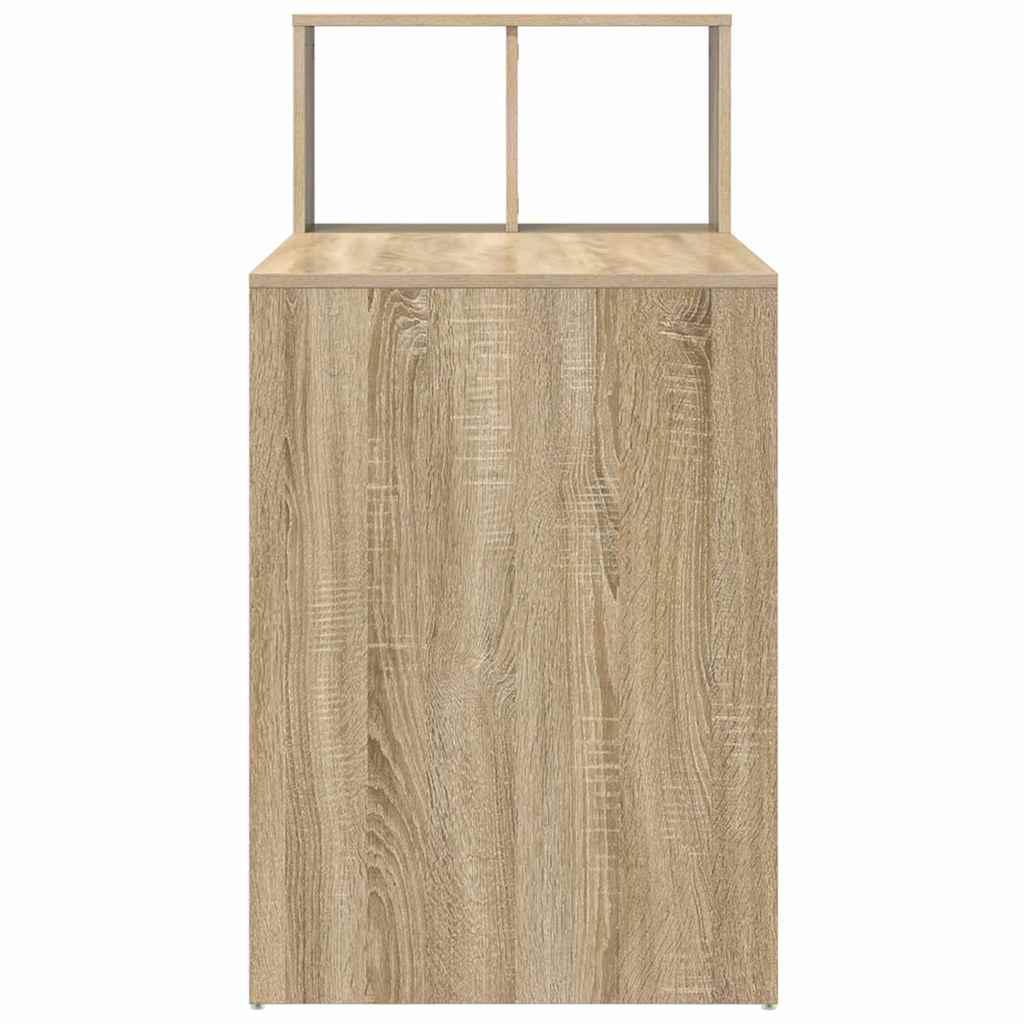 Bureau met plank Sonoma Eiken 108 x 55 x 103.5 cm Bewerkt hout is nu te koop bij PeponiXL, paradijselijk wonen!