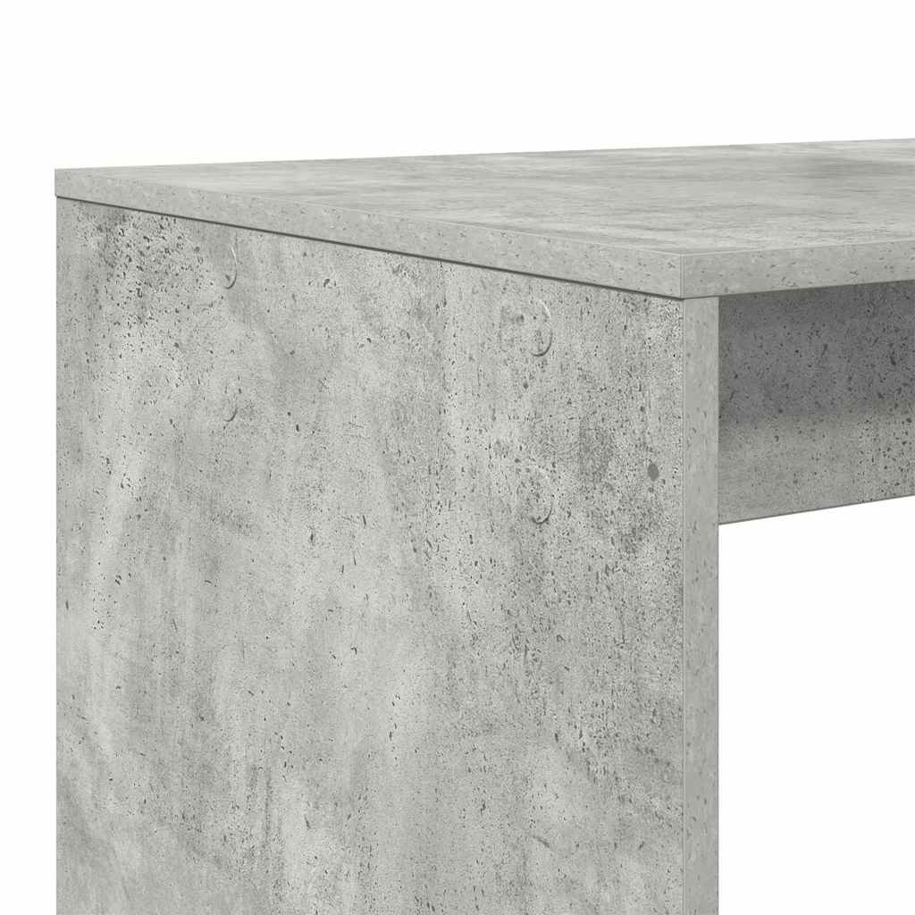 Bureau met plank Beton Grijs 108 x 55 x 103.5 cm Bewerkt hout is nu te koop bij PeponiXL, paradijselijk wonen!
