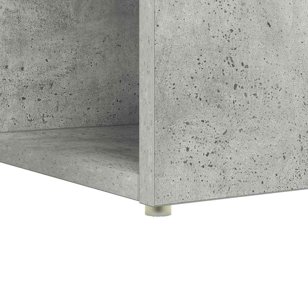 Bureau met plank Beton Grijs 108 x 55 x 103.5 cm Bewerkt hout is nu te koop bij PeponiXL, paradijselijk wonen!