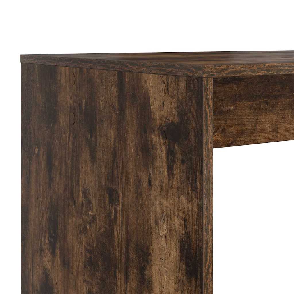 Bureau met plank Gerookt eiken 108 x 55 x 103.5 cm Bewerkt hout is nu te koop bij PeponiXL, paradijselijk wonen!