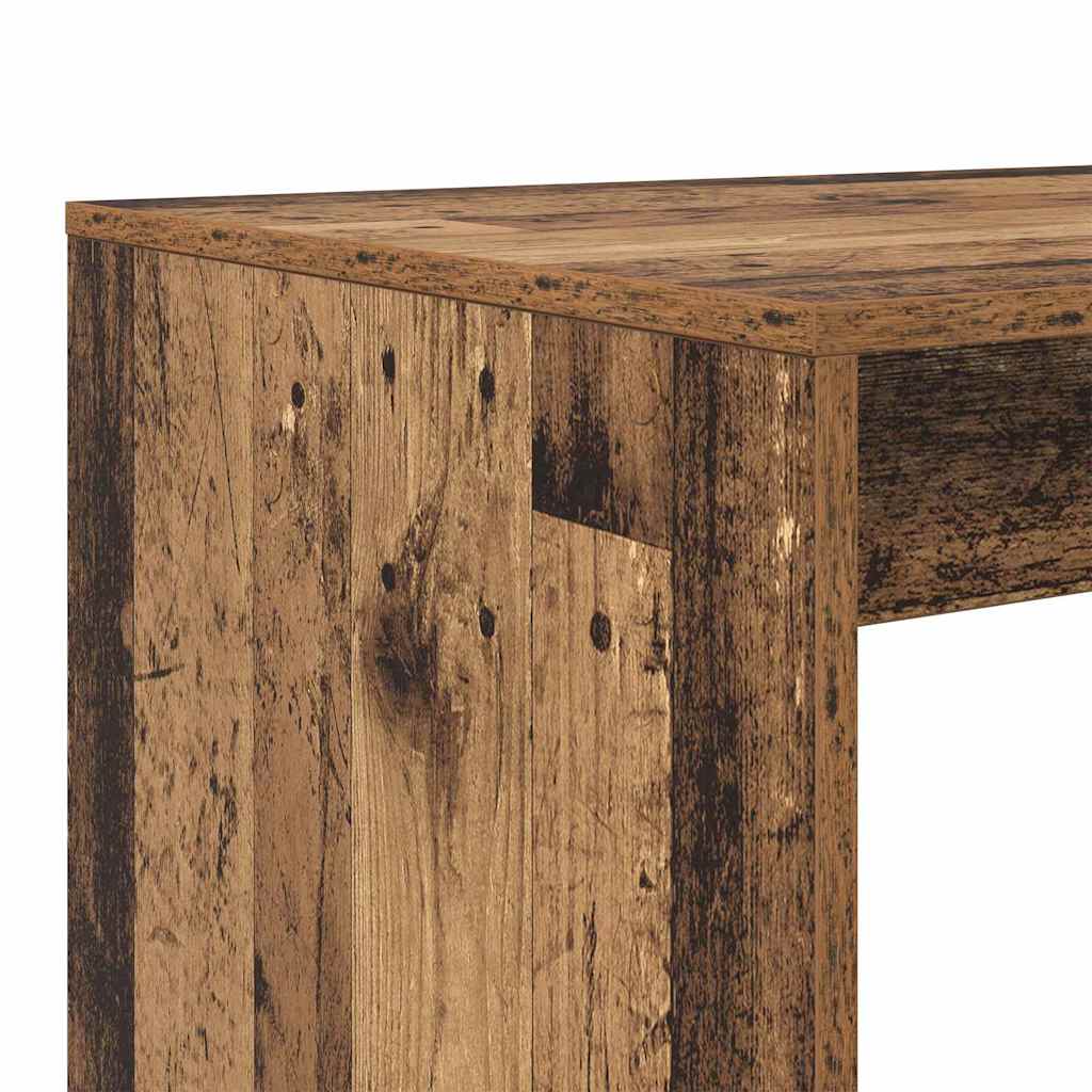 Bureau met plank Oud Hout 108 x 55 x 103.5 cm Bewerkt hout is nu te koop bij PeponiXL, paradijselijk wonen!