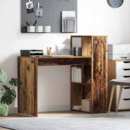 Bureau met plank Oud Hout 108 x 55 x 103.5 cm Bewerkt hout is nu te koop bij PeponiXL, paradijselijk wonen!