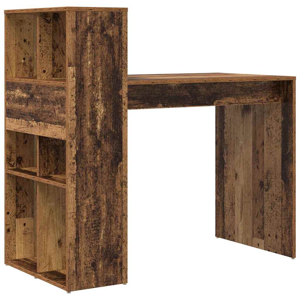 Bureau met plank Oud Hout 108 x 55 x 103.5 cm Bewerkt hout is nu te koop bij PeponiXL, paradijselijk wonen!